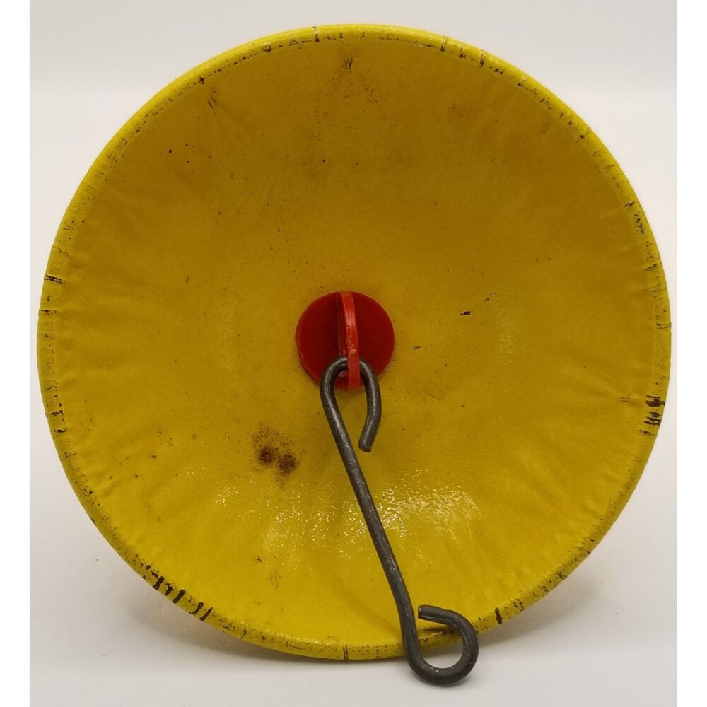 Vintage US Metal Toy Company tin art litho noisemaker bell style New Years theme - Picture 3 of 8